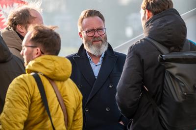 Kiel, Deutschland, 5.3.2025, Alte F?hre neue F?hre. Pressetermin zum Zukunftsprojekt einer autonom fahrenden F?hre mit W-stock-foto