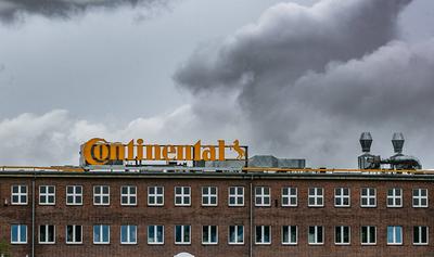 Niedersachsen, Hannover, Wirtschaft, 01.07.2020, Continental AG Werk St?cken, Symbolfoto, Logo, Conti, *** Lower Saxony,-stock-foto