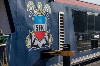 Kiel, Deutschland, 5.3.2025, Alte F?hre neue F?hre. Pressetermin zum Zukunftsprojekt einer autonom fahrenden F?hre mit W-stock-foto