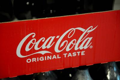 Coco cola in copenhagen denmark.-stock-foto