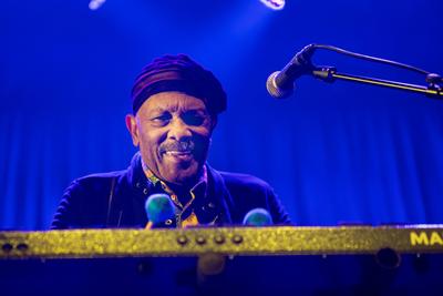 Roy Ayers live in Oslo, Norway Norway, Oslo - October 28, 2018. The American singer, songwriter and composer Roy Ayers p-stock-photo