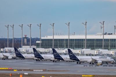 verdi Warnstreik am Flughafen M?nchen, 27.02.25-stock-foto