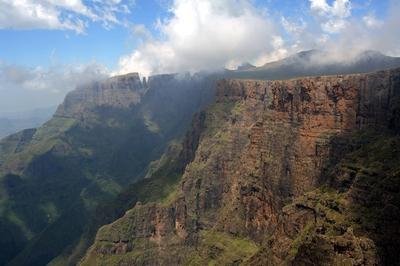 Northern Drakensberg South Africa Northern Drakensberg Lesotho Mokhotlong District Mont Aux Sources-stock-photo