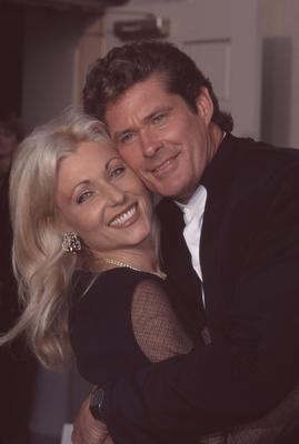 David Hasselhoff and Pamela Bach Los Angeles.CA.USA. LIBRARY. David Hasselhoff and Pamela Bach. Early 1990s. LMK30-SLIB0-stock-foto