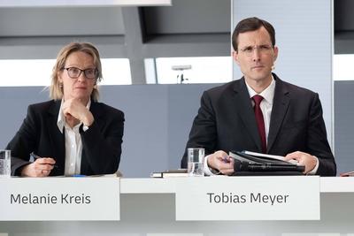 Deutsche Post DHL Group Bilanzpressekonferenz 2025-stock-foto