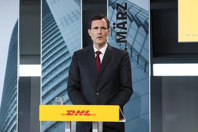 Deutsche Post DHL Bilanz-stock-foto