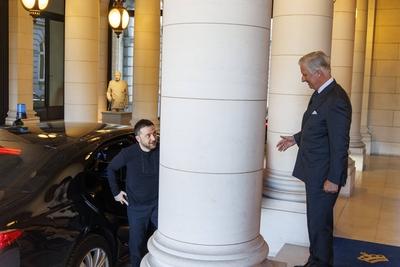 King Philippe receives Volodymyr Zelensky 06/03/2025-stock-foto