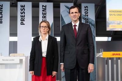 Deutsche Post DHL Group Bilanzpressekonferenz 2025-stock-foto