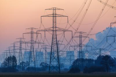 Kraftwerk Jaenschwalde-stock-foto