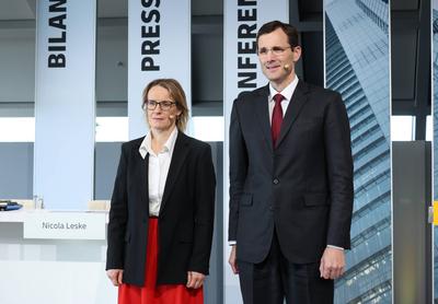 Deutsche Post DHL Bilanz-stock-foto