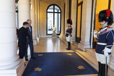 King Philippe receives Volodymyr Zelensky 06/03/2025-stock-foto