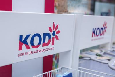 Der Einzelwarenh?ndler Kodi steht zum Verkauf-stock-foto