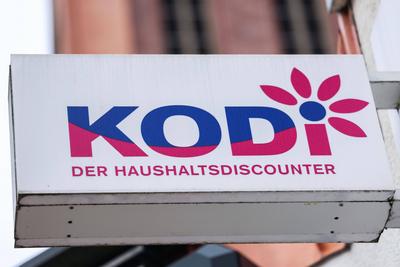 Der Einzelwarenh?ndler Kodi steht zum Verkauf-stock-foto