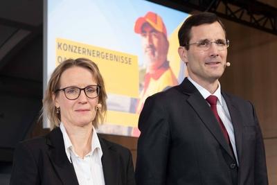 Deutsche Post DHL Group Bilanzpressekonferenz 2025-stock-foto