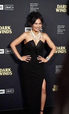 Amc's "dark winds" s3 red carpet and screening.-stock-foto