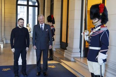 King Philippe receives Volodymyr Zelensky 06/03/2025-stock-foto