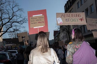 08.03.2025, 8.M?rz Demonstration, N?rnberg: Zum feministischen Kampftag / internationalen Frauentag / Weltfrauentag ging-stock-foto
