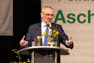 Marko Schiemann beim 31. Politischen Aschermittwoch der CDU in der Stadthalle Krone. Bautzen, 05.03.2025 Sachsen Germany-stock-foto