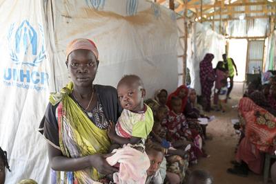 South Sudan, refugees of war in Sudan-stock-foto