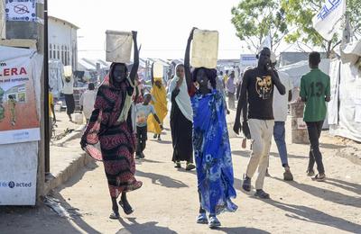 South Sudan, refugees of war in Sudan-stock-foto