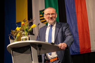 Marko Schiemann beim 31. Politischen Aschermittwoch der CDU in der Stadthalle Krone. Bautzen, 05.03.2025 Sachsen Germany-stock-foto