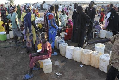 South Sudan, refugees of war in Sudan-stock-foto