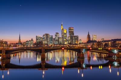 Die Frankfurter Skyline-stock-foto
