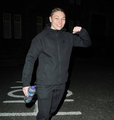 Tasha Jonas vs Lauren Price boxing match arrivals, London-stock-foto