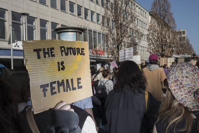 08.03.2025, 8.M?rz Demonstration, N?rnberg: Zum feministischen Kampftag / internationalen Frauentag / Weltfrauentag ging-stock-foto