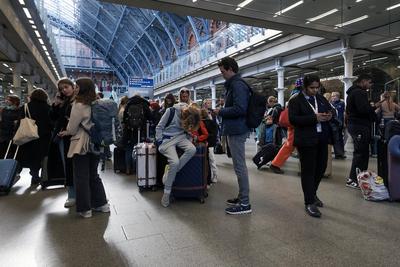 Paris Eurostar Services Cancelled-stock-foto