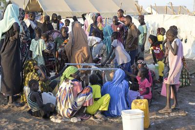 South Sudan, refugees of war in Sudan-stock-foto