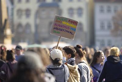 8. Maerz 2025 - Frauentag - Feministischer Kampftag-stock-foto