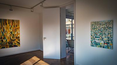 Mies van der Rohe Haus Berlin-stock-photo