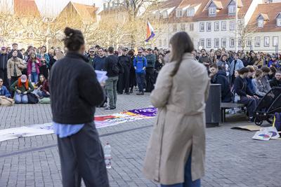 8. Maerz 2025 - Frauentag - Feministischer Kampftag-stock-foto