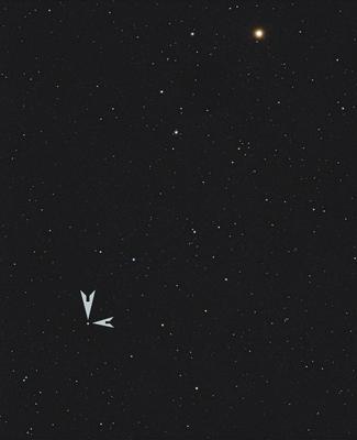 T Coronae Borealis (kurz T CrB) ist ein kataklysmisch ver?nderlicher Stern im Sternbild N?rdliche Krone. T Coronae Borea-stock-photo