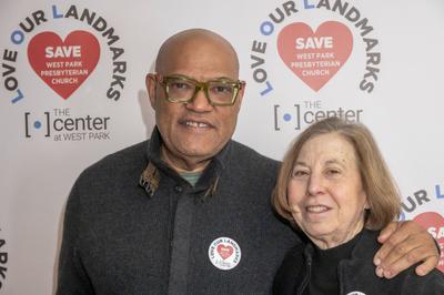 Rally to save the landmark west park presbyterian church-stock-foto