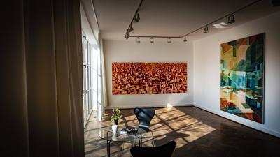 Mies van der Rohe Haus Berlin-stock-photo