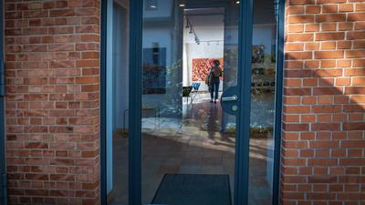 Mies van der Rohe Haus Berlin-stock-photo