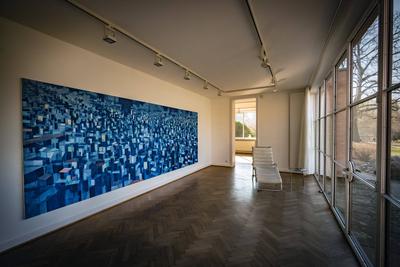 Mies van der Rohe Haus Berlin-stock-photo