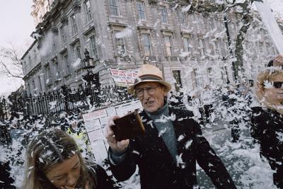 Anti-Vaccine Protest in London-stock-photo