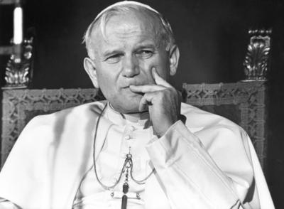 Papst Johannes Paul II. (Karol Jozef Wojtyla) Deutschlandbesuch am 16.11.1980 in Fulda ----stock-photo