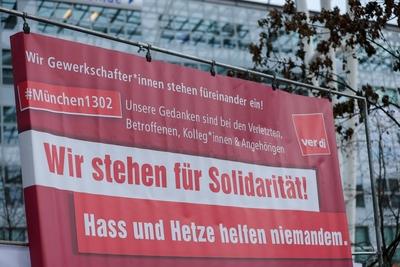Warnstreiks der Besch?ftigten im Luftsicherheitsbereich-stock-foto