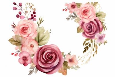 Floral Rose Ornament isoliert auf einem wei?en Hintergrund *** floral Rose Ornament isolated at a white Background 11271-stock-photo