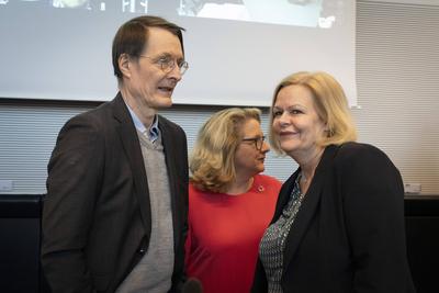 Bundestagsfraktion, SPD, Nancy Faeser, Svenja Schulze, Hubertus Heil-stock-foto