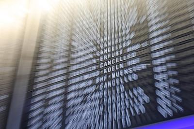 Warnstreik der Gewerkschaft Verdi-stock-foto