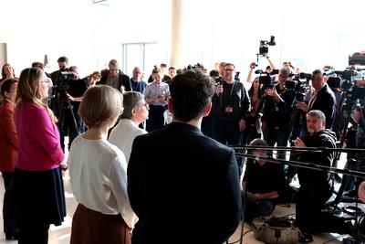 Statement Gruene-stock-foto
