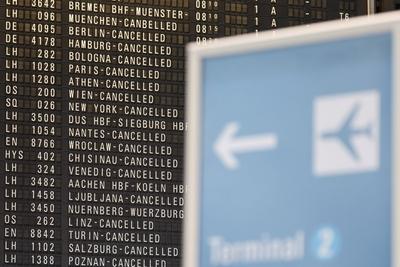 Warnstreik der Gewerkschaft Verdi-stock-foto