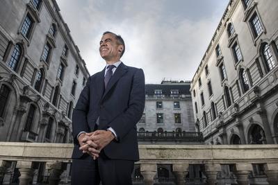 Governor of the Bank of England Mark Carney London London England Bank of England PUBLICATIONxNOTx-stock-foto