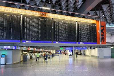 Warnstreik der Gewerkschaft Verdi-stock-foto