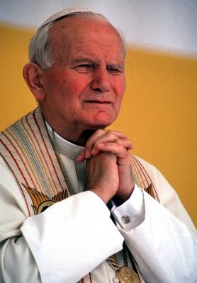 Portrait von Johannes Paul II, betend im Vatikan in Rom, 1993 , Rom Italien PUBLICATIONxINxGERxSUIxAUTxONLY Copyright:-stock-photo